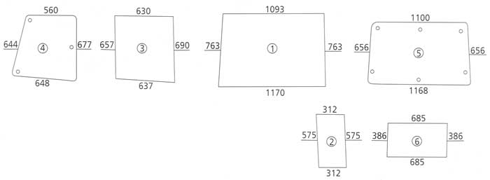 BL17335 Heckscheibe unbeheizt