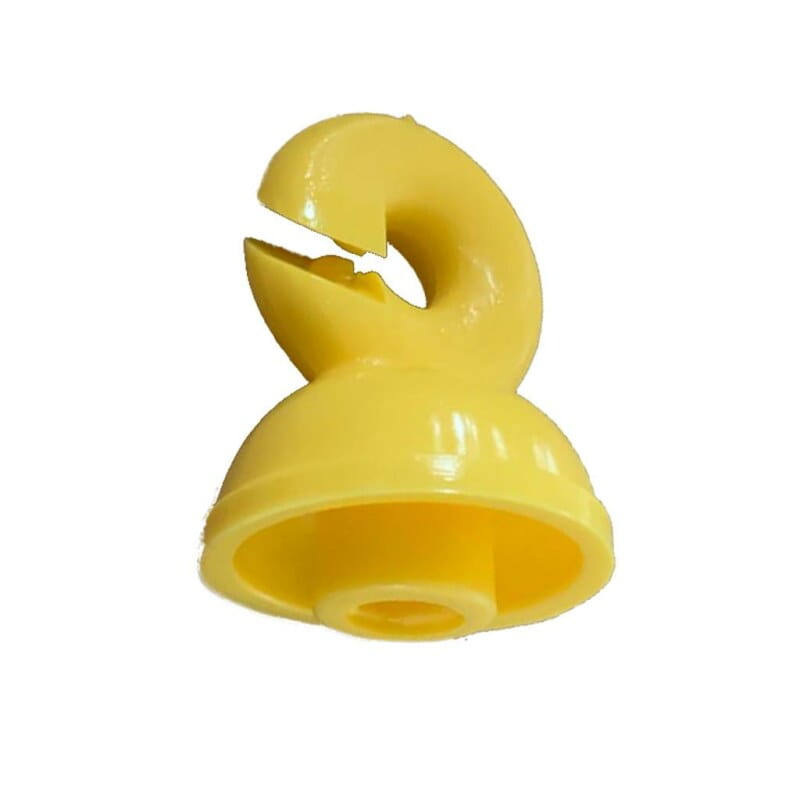 19610 25x Isolatoren Kopf »Vollring« für Stahlpfahl oval - 8mm