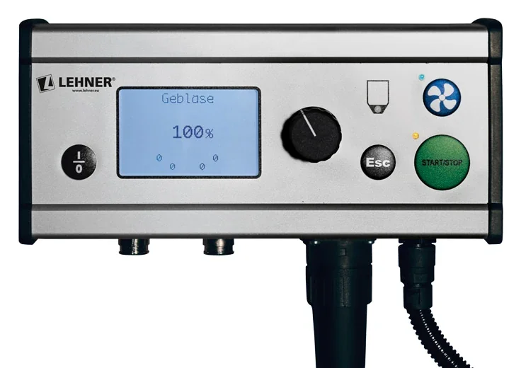 LEHNER VENTO® PRO Pneumatik-Schlauchstreuer 120 – Profi Streuer mit 2 Gebläsen & bis 42 m Arbeitsbreite