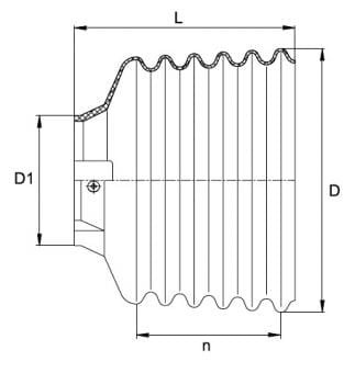 Walterscheid Schutztrichter 135x148->90mm