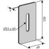 BL3086 Abstreiferblech
