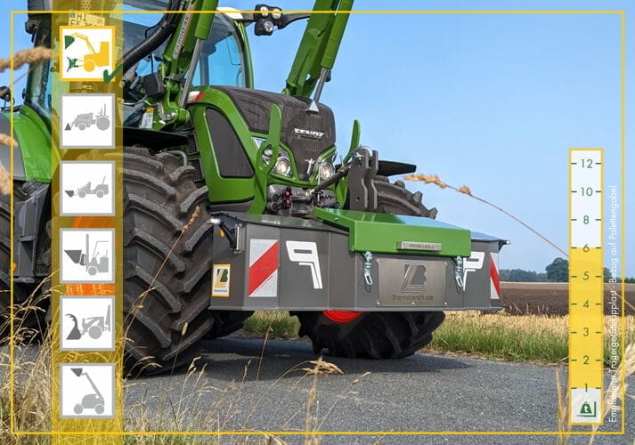 Bressel und Lade Frontgewicht L / XL mit Staufach