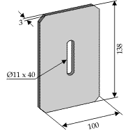 BL3106 Abstreiferblech