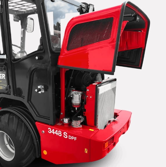 Thaler 3448T telescopic wheel loader – 48 hp, 2,500 kg lifting capacity & long reach