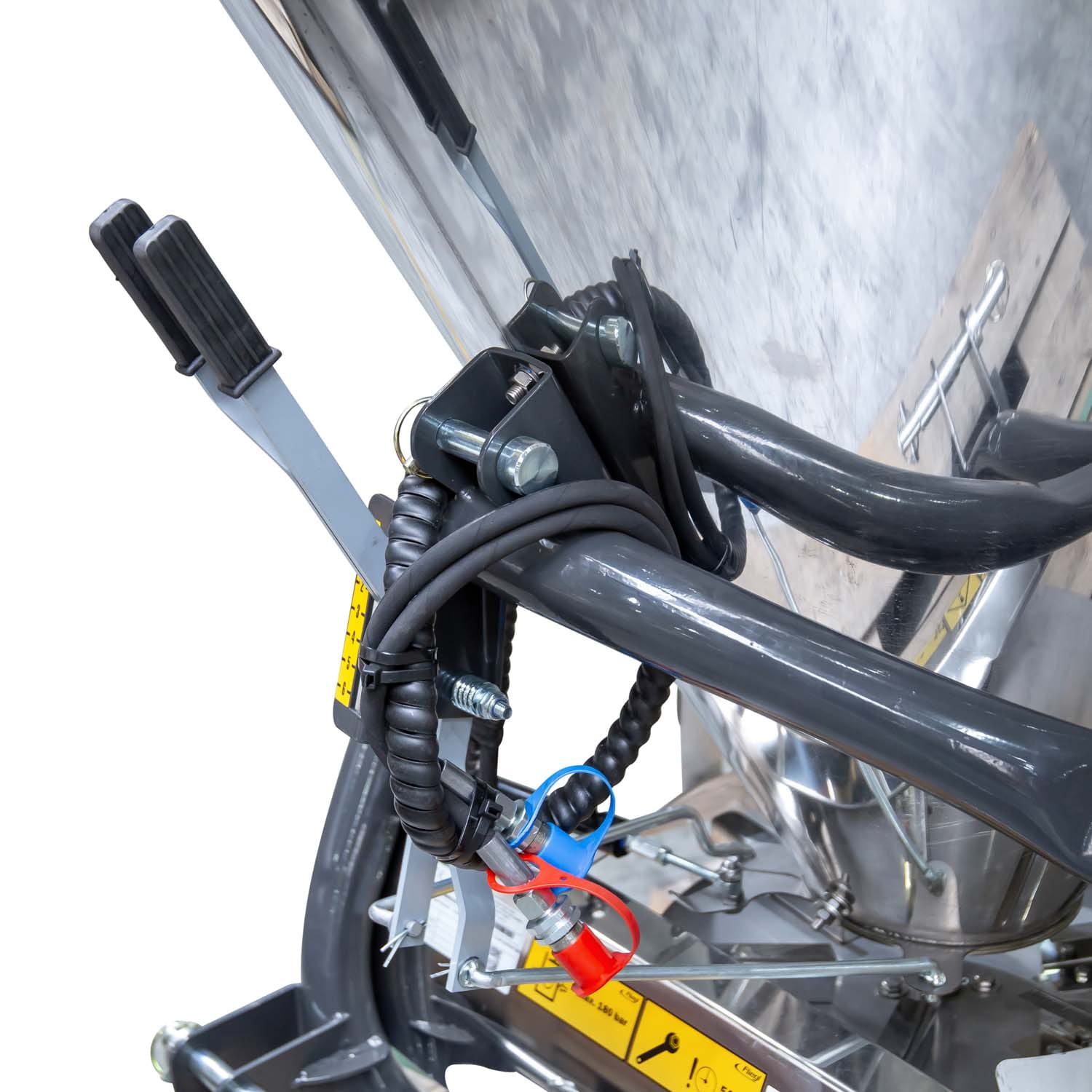 Fliegl Salz- und Düngerstreuer 500 l | Edelstahlbehälter | Kat. I + II | Streubreite bis 15 m