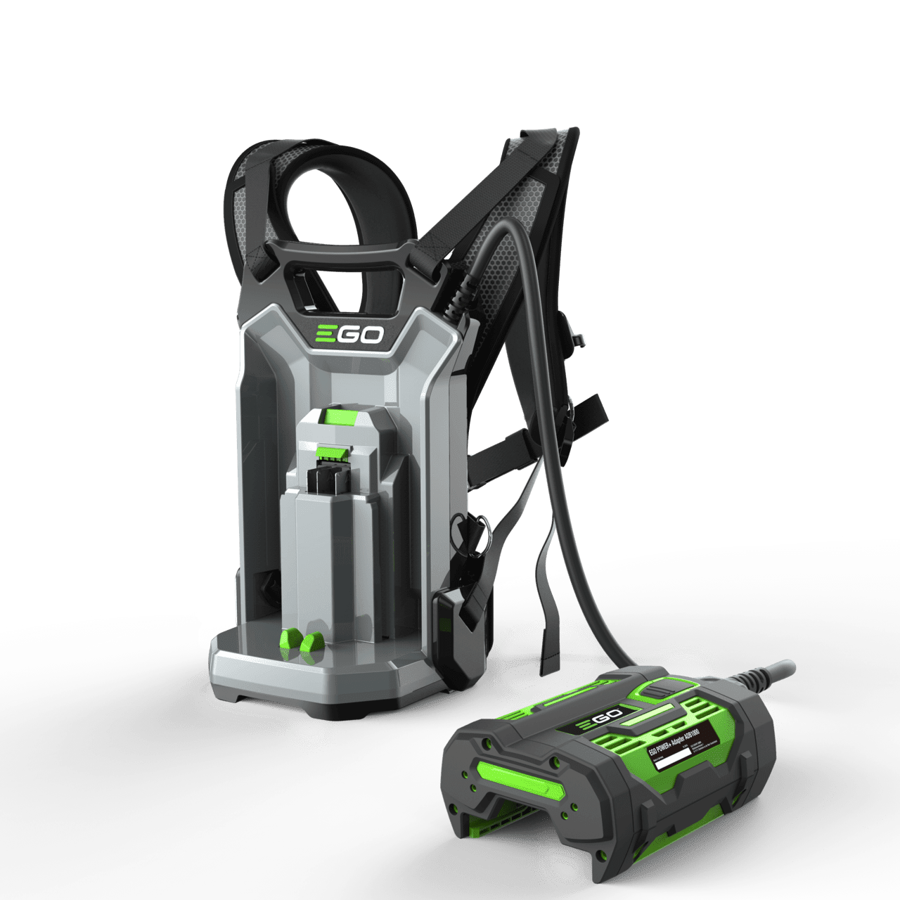 EGO Rückentragegestell für handgeführte Akkus – Ergonomische Akkuhalterung für alle EGO Geräte