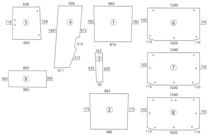 BL17220 Heckscheibe unten
