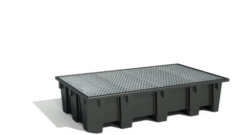 EMP Öko-Auffangwanne 1050 Liter – Für 2 IBC oder 8 Fässer - unterfahrbar