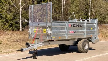 Cynkomet Miststreuer 4.500 kg, 4 vertikale Streuwalzen, feuerverzinkt
