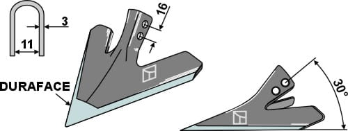 Soc de binage renforcé de 180 mm - compatible avec les modèles Einböck Chopstar, Rollstar et Schmotzer.