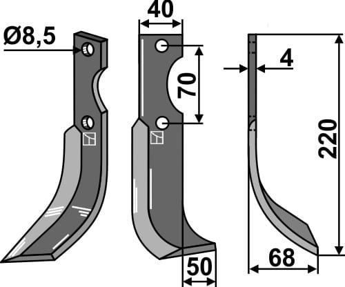 BLFOR-21R Fräsmesser R - passend zu Fort
