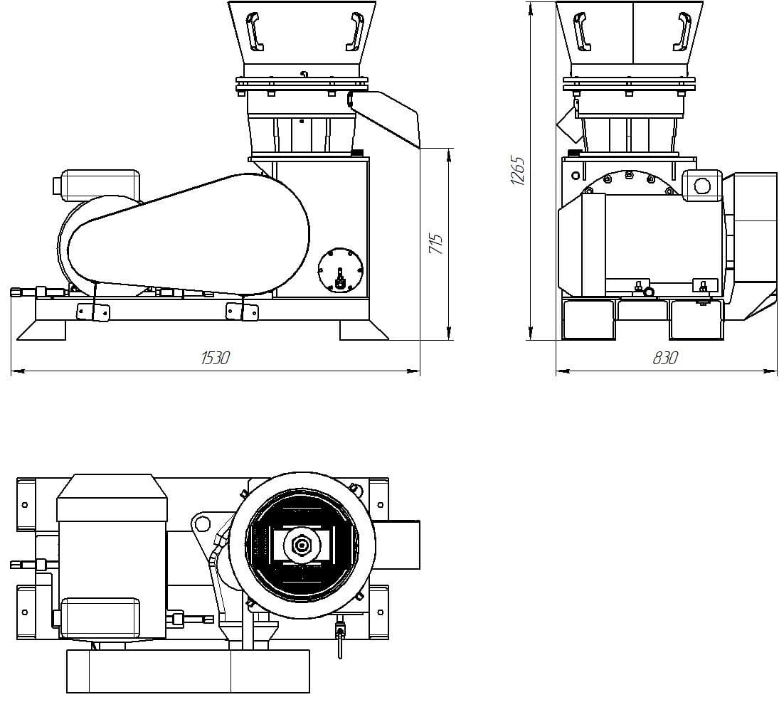 Pelletpresse 650 kg/h | 37 kW Industrie-Granulator | Profi Biomasse & Futtermittel