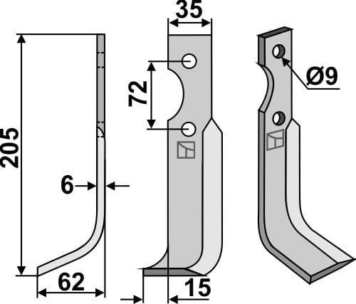 BL4923 Fräsmesser L - passend zu Casorzo SU3 - CU6