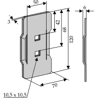 BL3131 Abstreiferblech