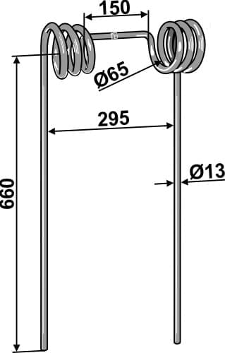 BL29193 Strohstriegelzinken - passend zu Lemken 35310054
