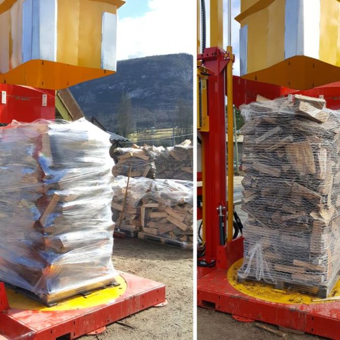 Rabaud Palettiermaschine Scheitholz