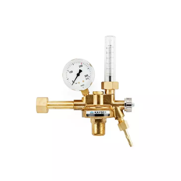 BL57121 Druckregler Argon/Co2 mit Flowmeter - 200 bar, 5-30 l/min