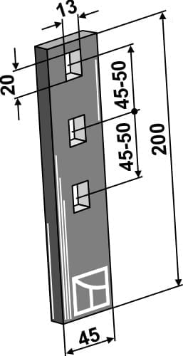 BL22734 Verschleißteil - passend zu Kuhn 952262 / Väderstad 419998-1