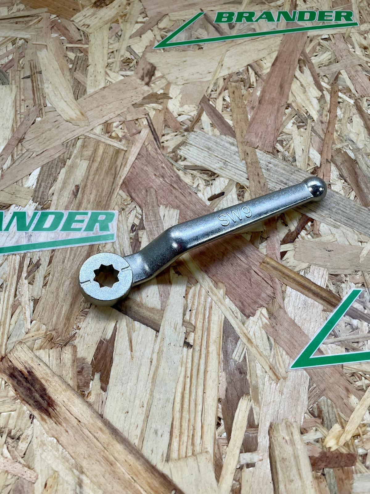 BL25835 Kugelhahn Griff gebogen SW14 / 220mm