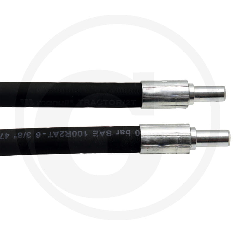 Kabel, Schlauch, Metallstecker, schwarze Hülle, Metallanschluss