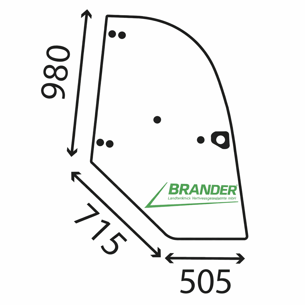 Kramer door glass right