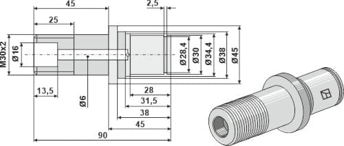 BL29395 Achszapfen - passend zu Väderstad 413929