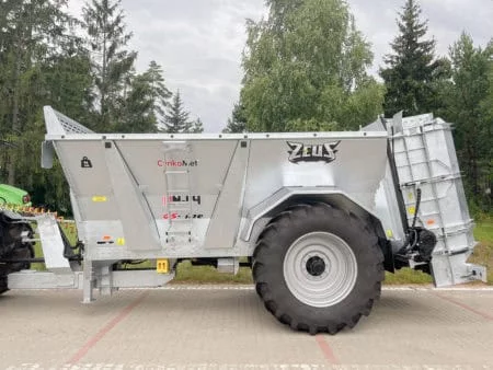 Cynkomet Miststreuer 14 t, S355-Aufbau, hydraulischer Kratzboden