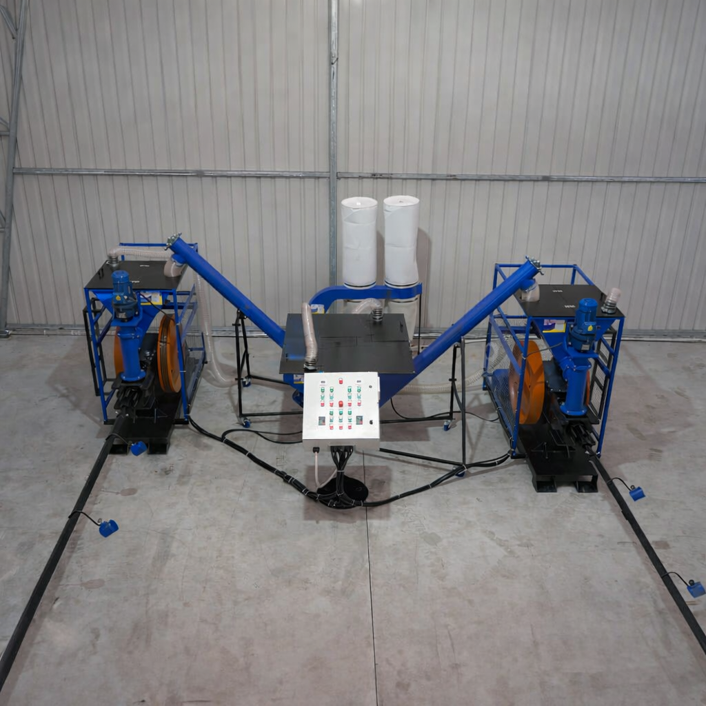 Industrial briquetting plant DUO up to 700 kg/h – complete system for biomass utilization