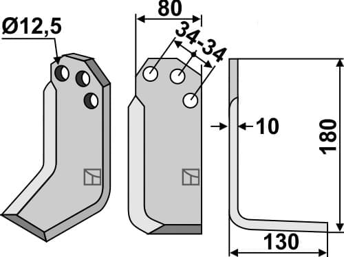 BLCRR-04R Fräsmesser R - passend zu Carraro