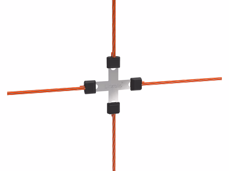 5x Litzclip Litzen-Kreuzverbinder 3mm, Edelstahl