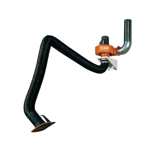 BLE57528 Abluftset mit Absaugarm 4m in Schlauchausf. Länge: 4m, Ø 150 mm~ (ohne Filter)~Ventilator 2.000 m³/h