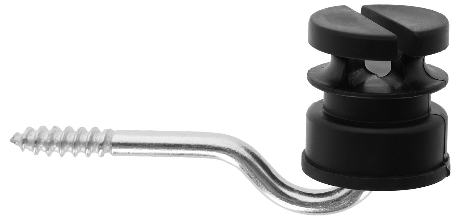 25× Schlitzisolator – Kunststoff, Holzgewinde, Ø 5,3 mm Stütze für Litze & Draht