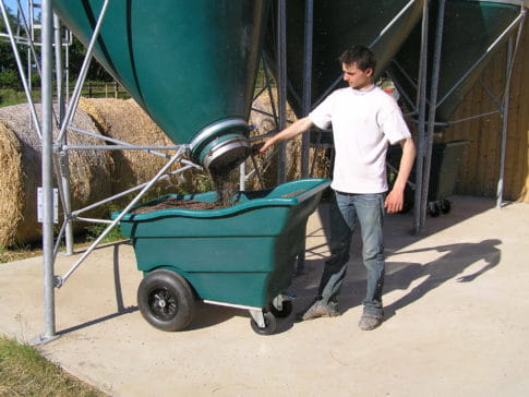 EMP Transport Trolley 350 L - raised | Color: green