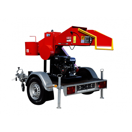 BL17700 Anhänger Holzhacker RS120 mit Benzinmotor 15PS