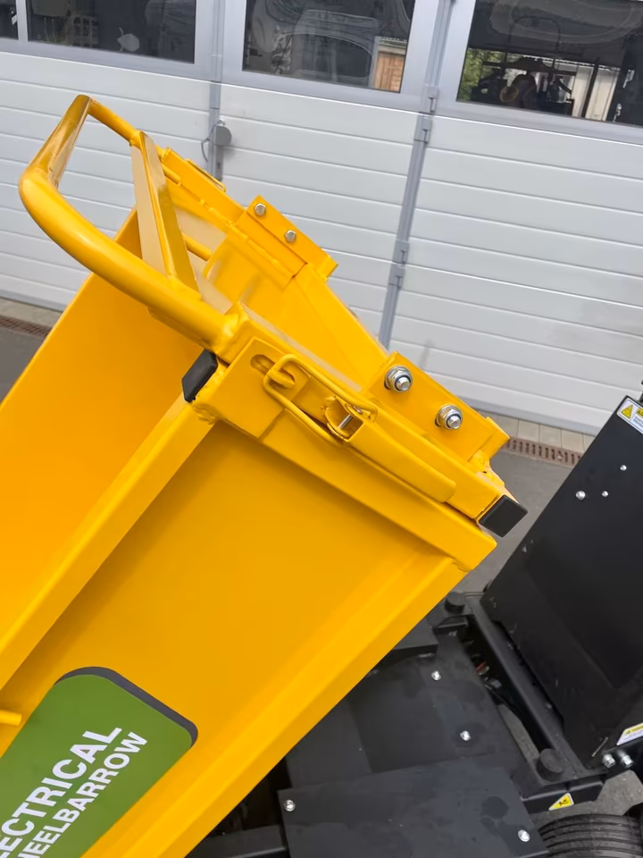 Elektroschubkarre 500 kg | Elektrodumper mit hydraulischer Kippmulde 236 L | 1000 W | 48 V Akku | Steigfähigkeit 30° | 3 Fahrstufen