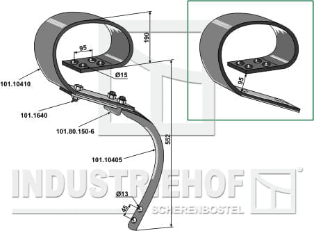BL28737 Blattfederzinken System David