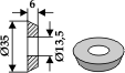BL3584 Scheibe Dm 35x6 für Doppstadt