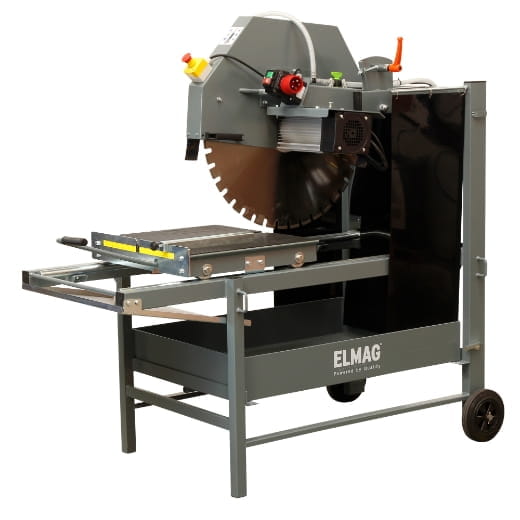 Elmag brick cutting machine set - 700mm diamond disc / 400V
