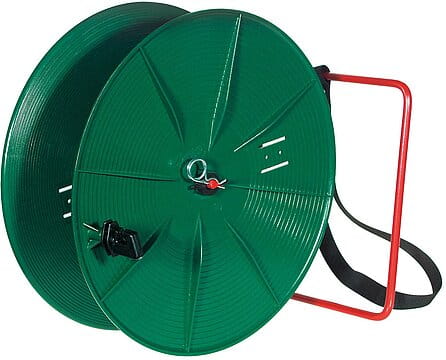 10409 Kunststoff Breitbandhaspel grün mit Trage