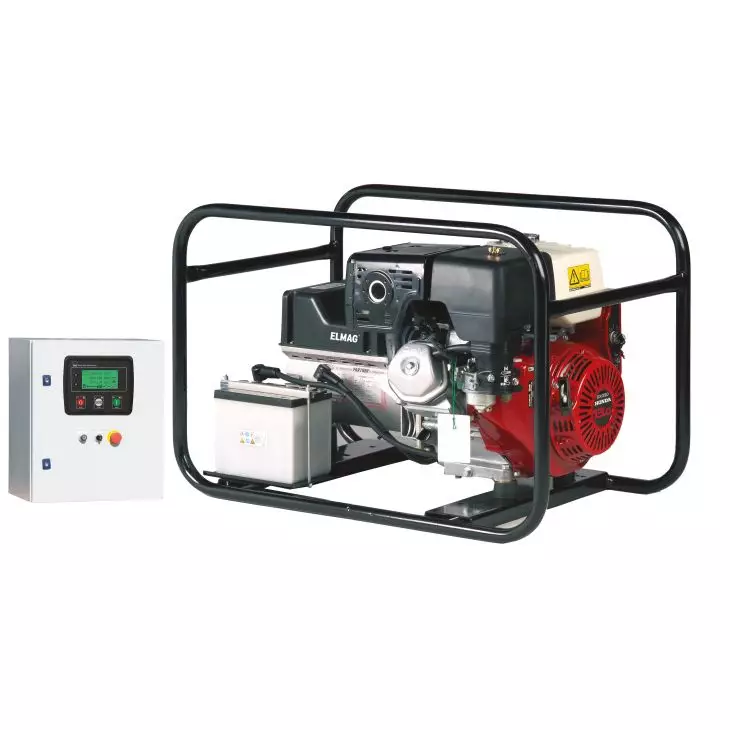 ELMAG Notstromaggregat 8kVA, HONDA-Motor, Netzautomatik