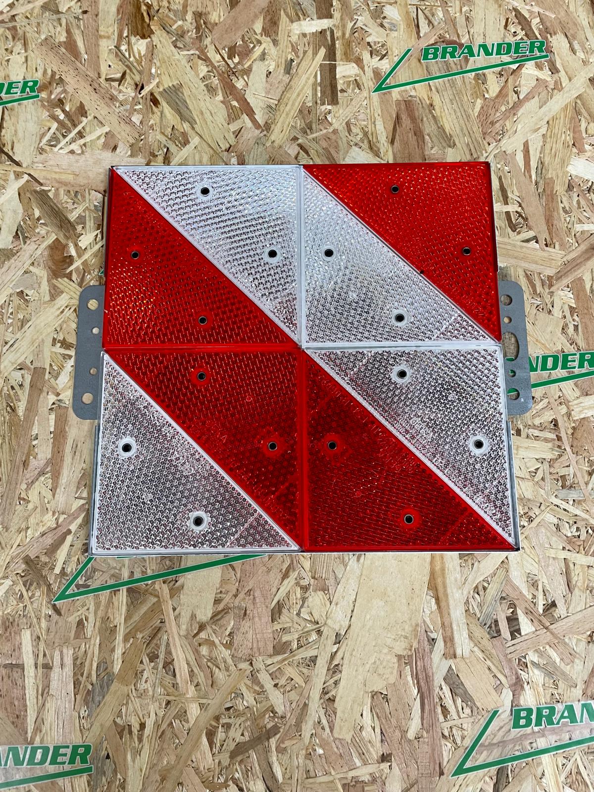 BL25788 Warntafel 285x285mm rechtsweisend - nicht klappbar