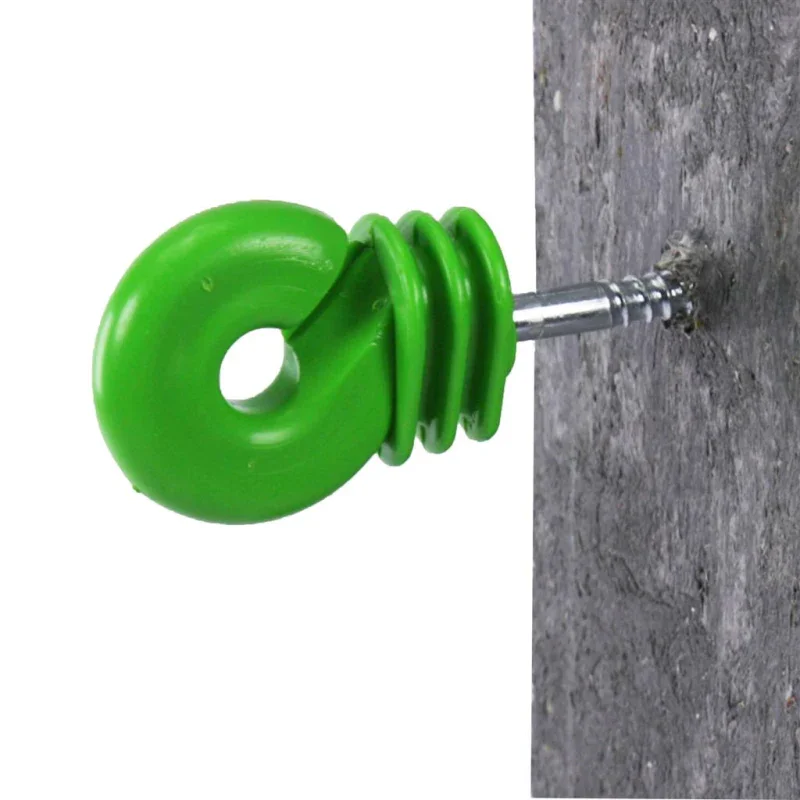 25× Ringisolatoren „Jumbo“ Grün – Extra großer Ring für Litze & Band