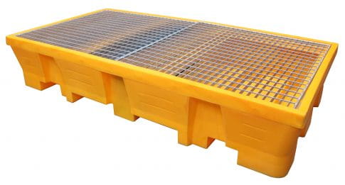 EMP Auffangwanne 1050 Liter – Für 2 IBC oder 8 Fässer - unterfahrbar