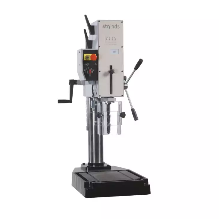 Strands Getriebe Säulenbohrmaschine 30 mm Bohrleistung, MK3-Spindel, 2-stufiger Motor (900/1200 W)