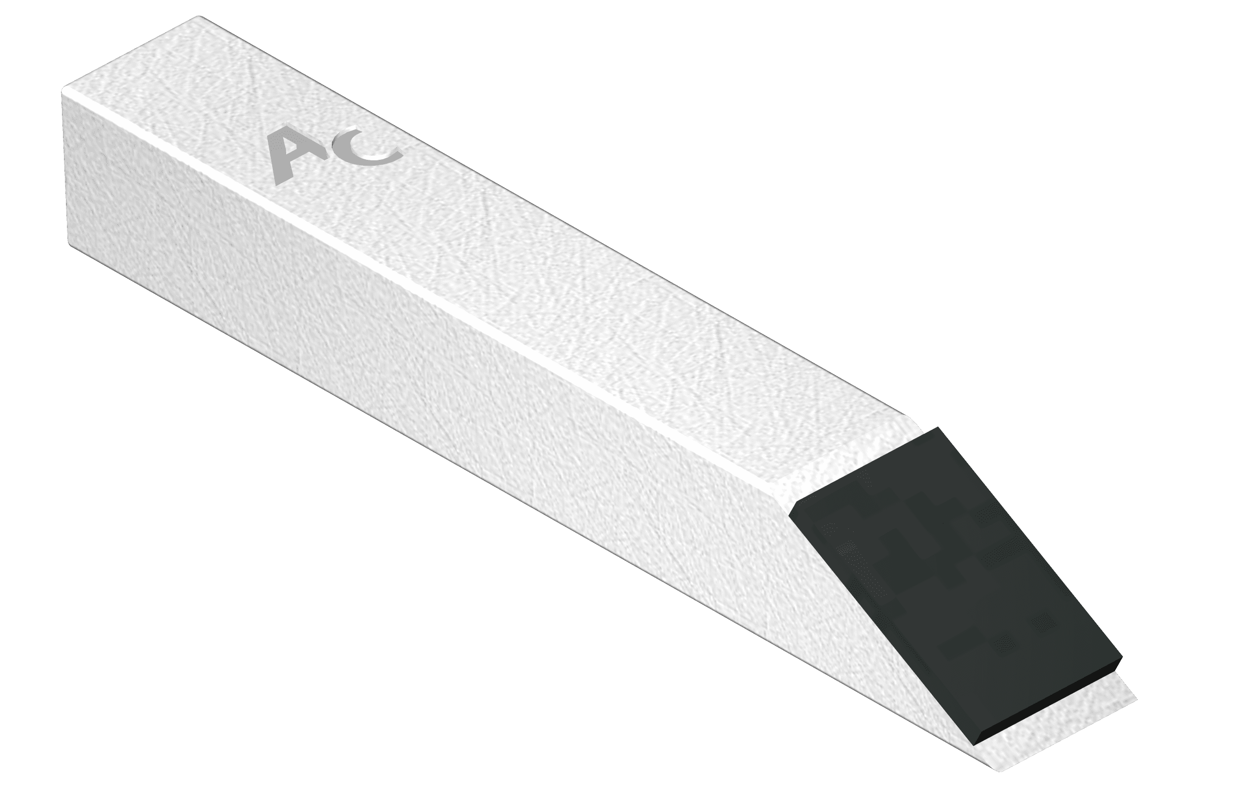 Weld-on chisel, square, 25