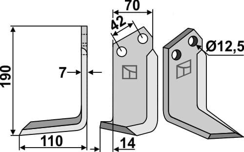 BL6333 Fräsmesser TOR-12L