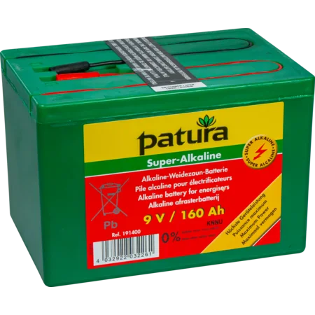 Patura electric fence battery Super Alkaline 9V / 140Ah