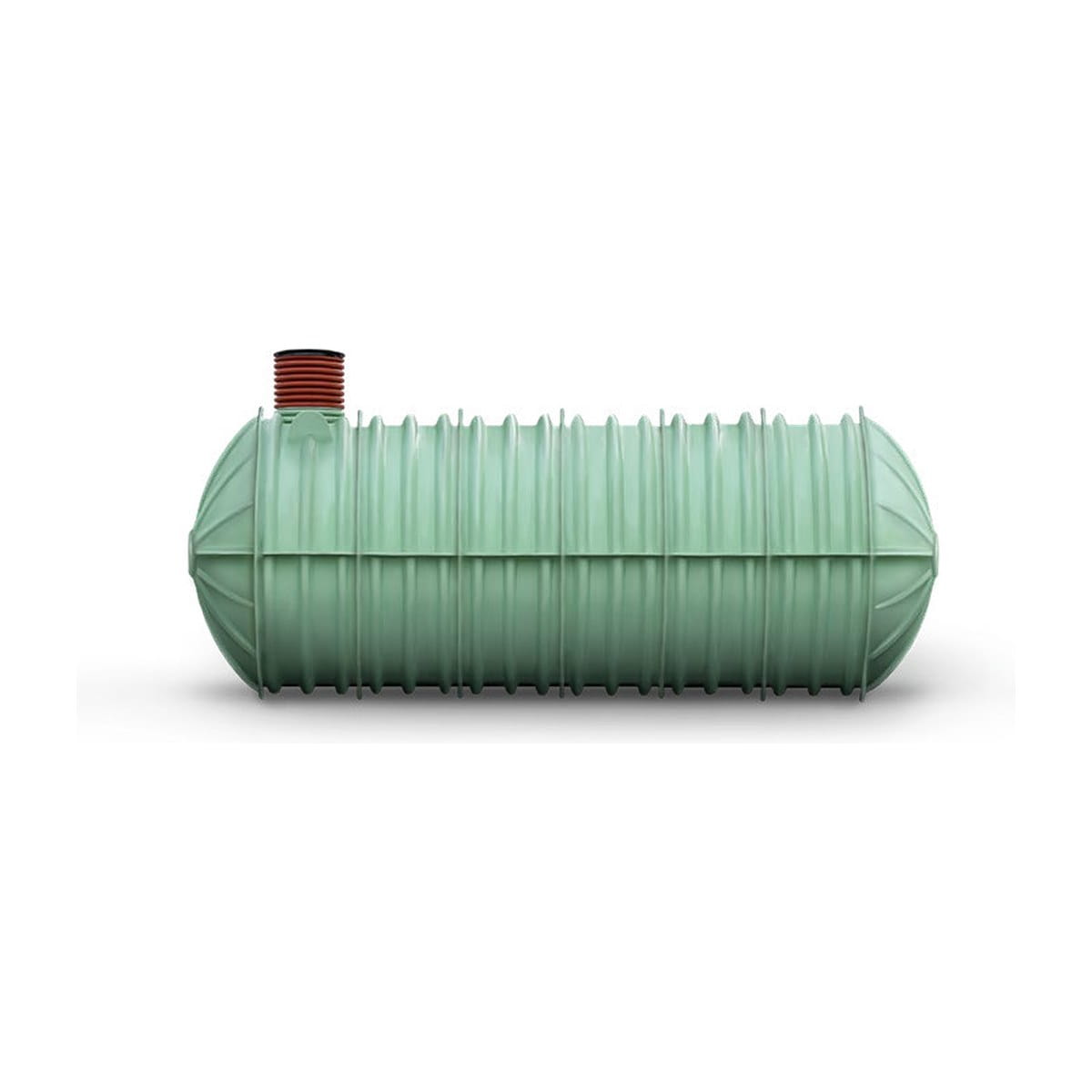 Tanksystem, Wasserbehälter, Grün, Rippstruktur, Einlass-Auslaufanschluss