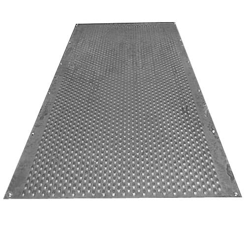 Slotted sheet metal for wood chip drying 2500 x 1185 x 3 mm / punched