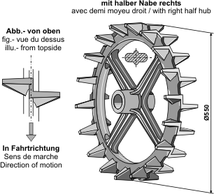 BL2972 Nockenring m. halber Nabe rechts